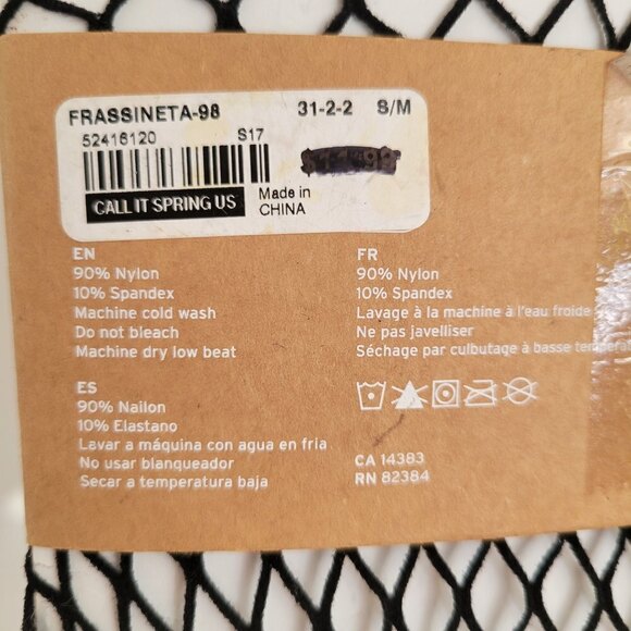 NEW Call It Spring Fishnet Tights Collants Black Size Small / Medium - Picture 4 of 5